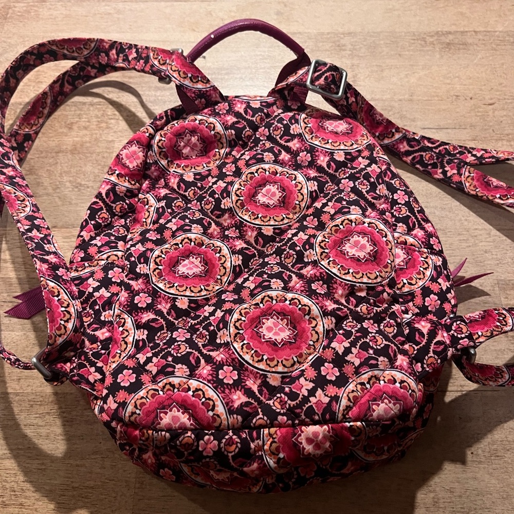 Vera Bradley Small Backpack Raspberry Medallion - image 2